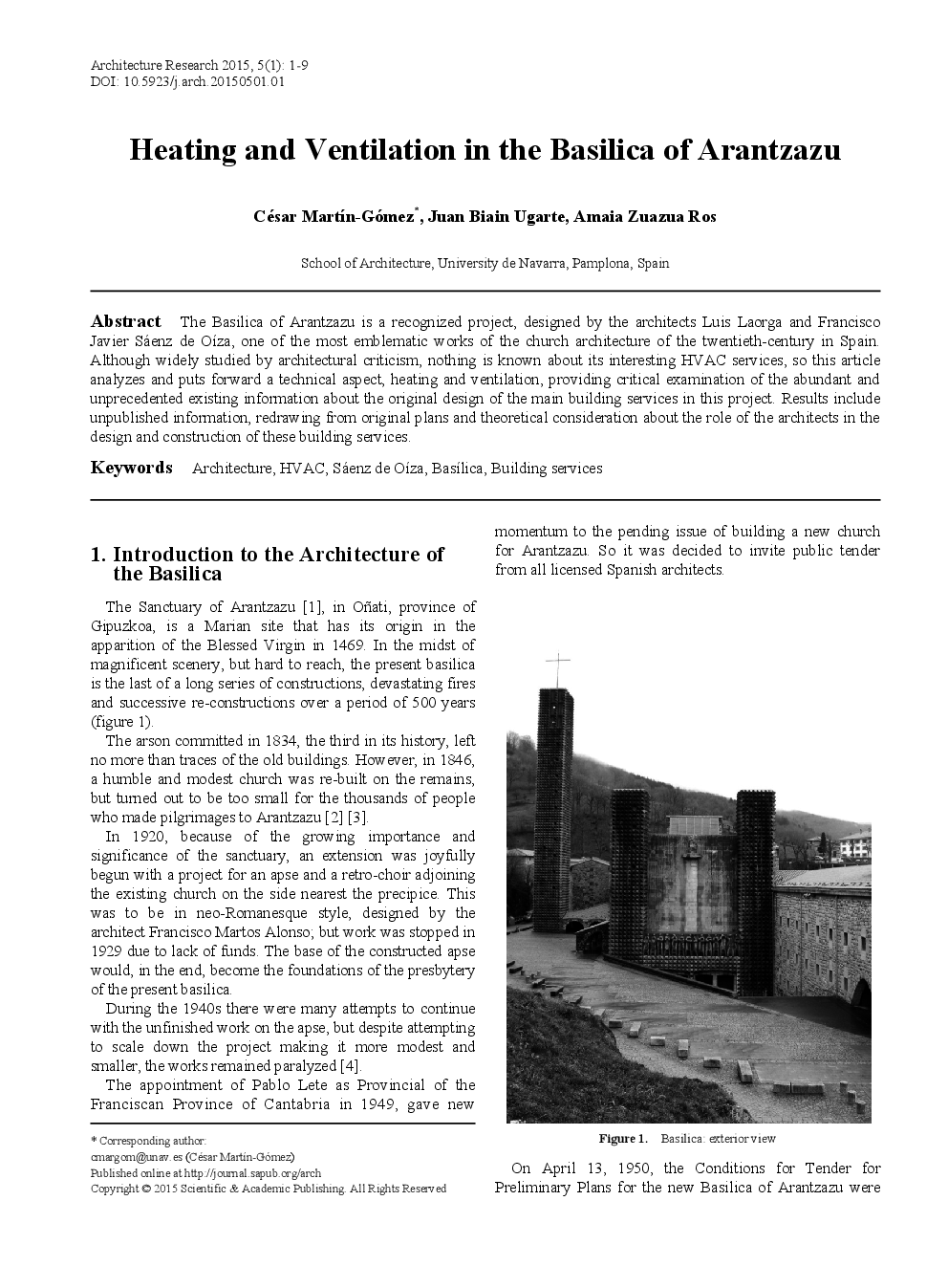 Heating And Ventilation In The Basilica Of Arantzazu - Page 2