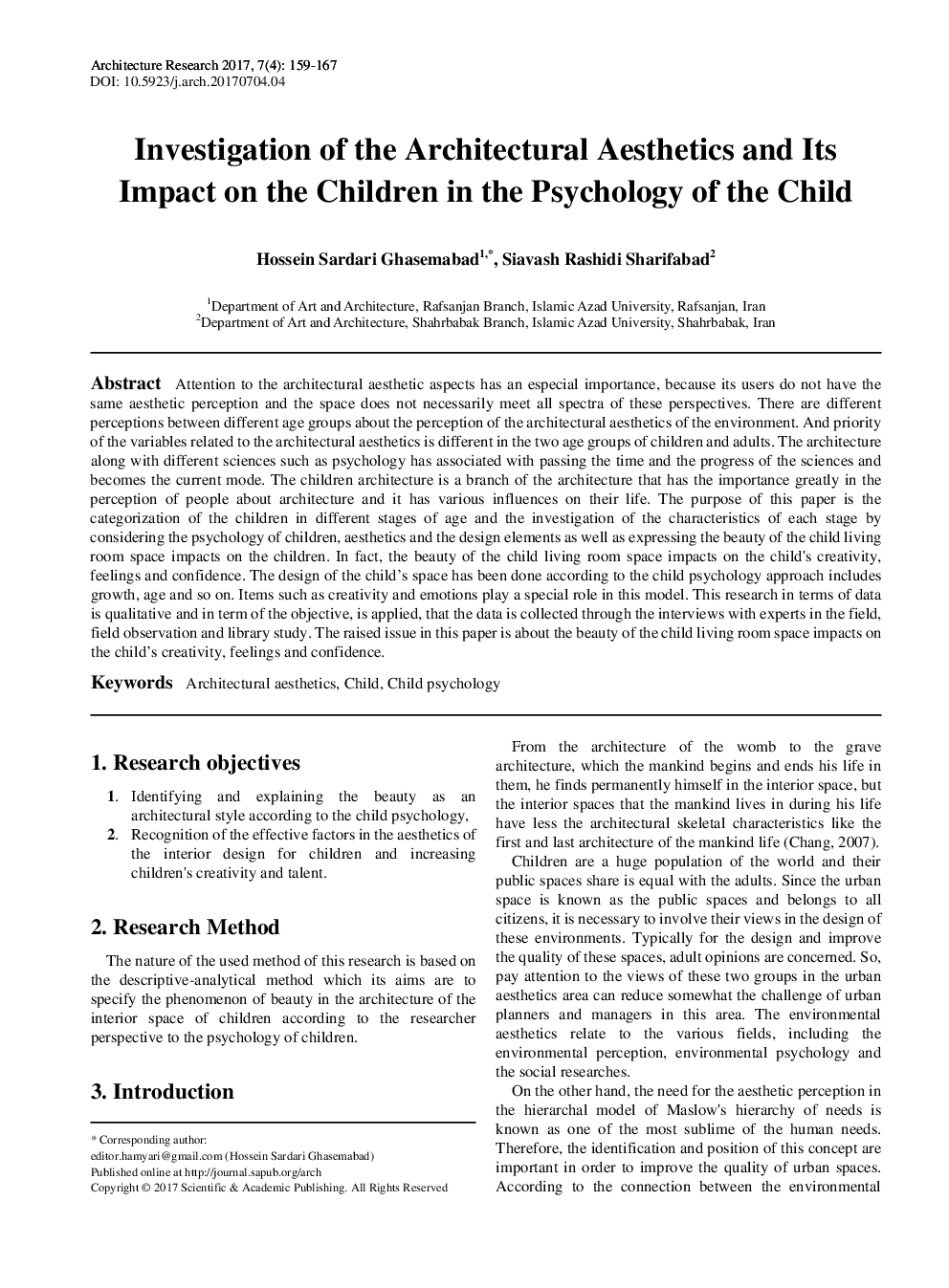 Investigation Of The Architectural Aesthetics And Its Impact On The Children In The Psychology Of The Child - Page 2