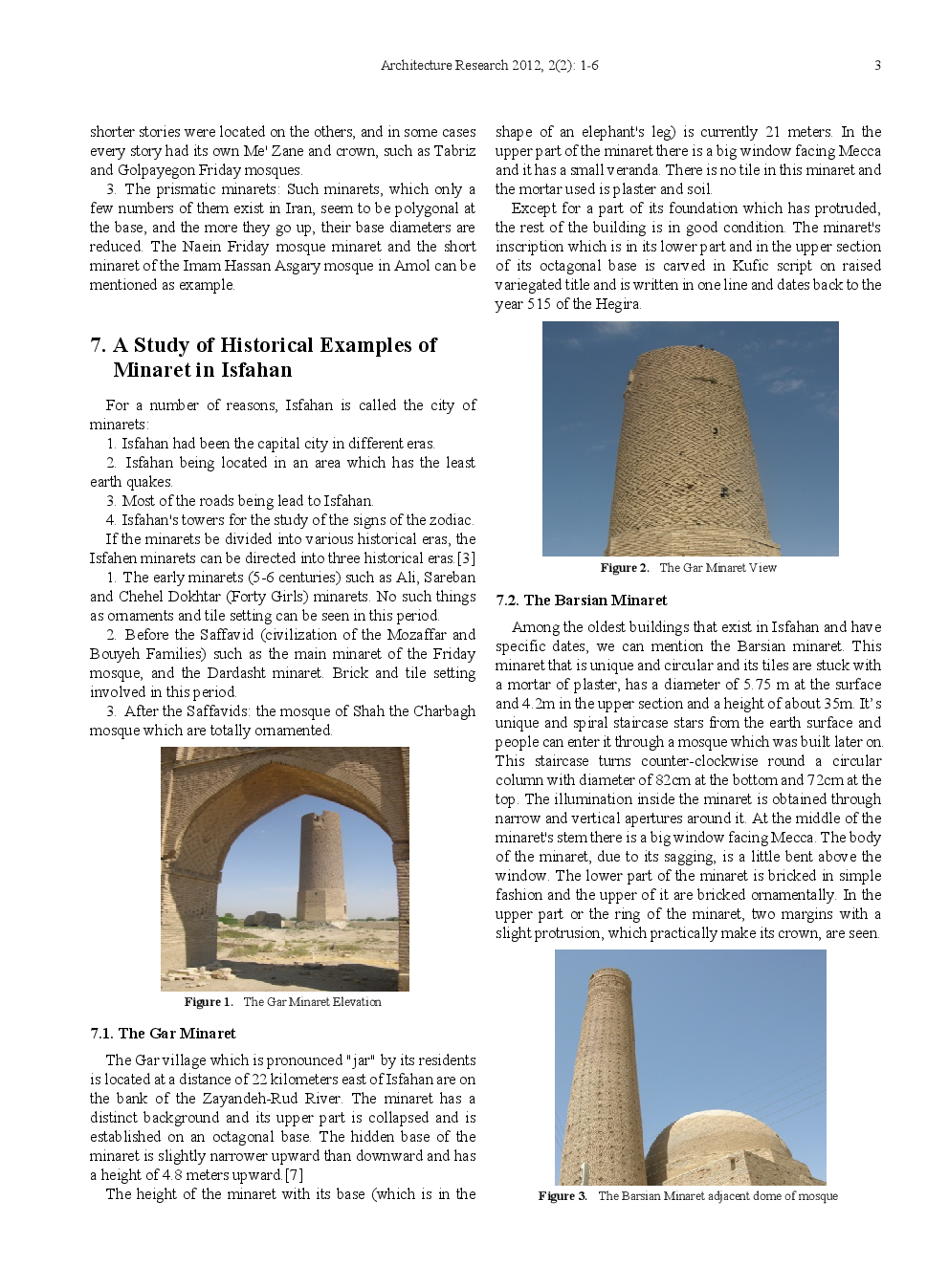 Islamic Architecture In Iran, A Case Study On Evolutionary Of Minarets Of Isfahan - Page 4