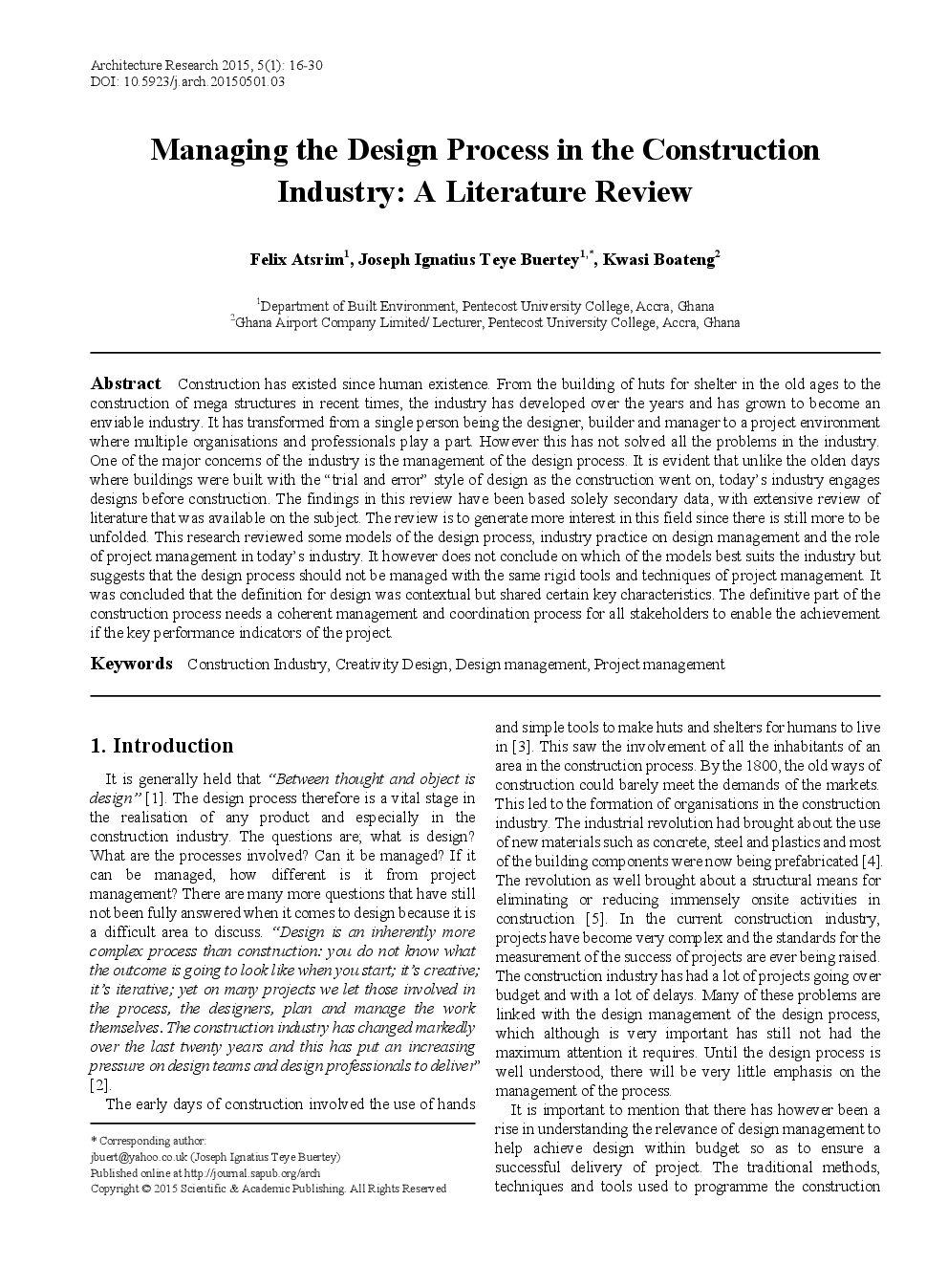 Managing The Design Process In The Construction Industry A Literature Review - Page 2