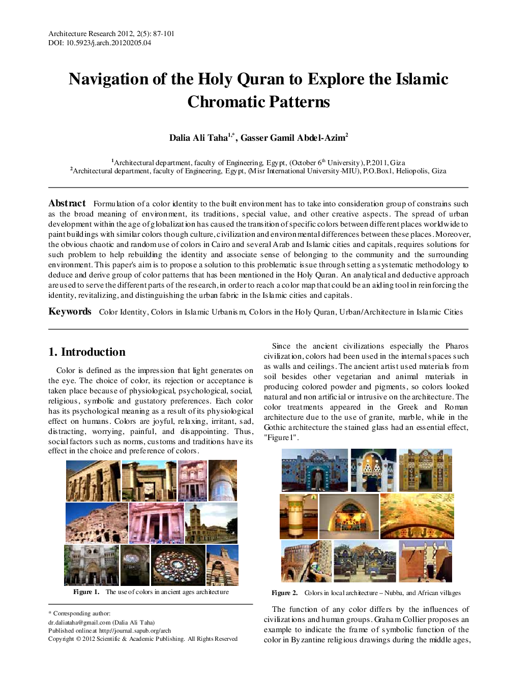 Navigation Of The Holy Quran To Explore The Islamic Chromatic Patterns - Page 2