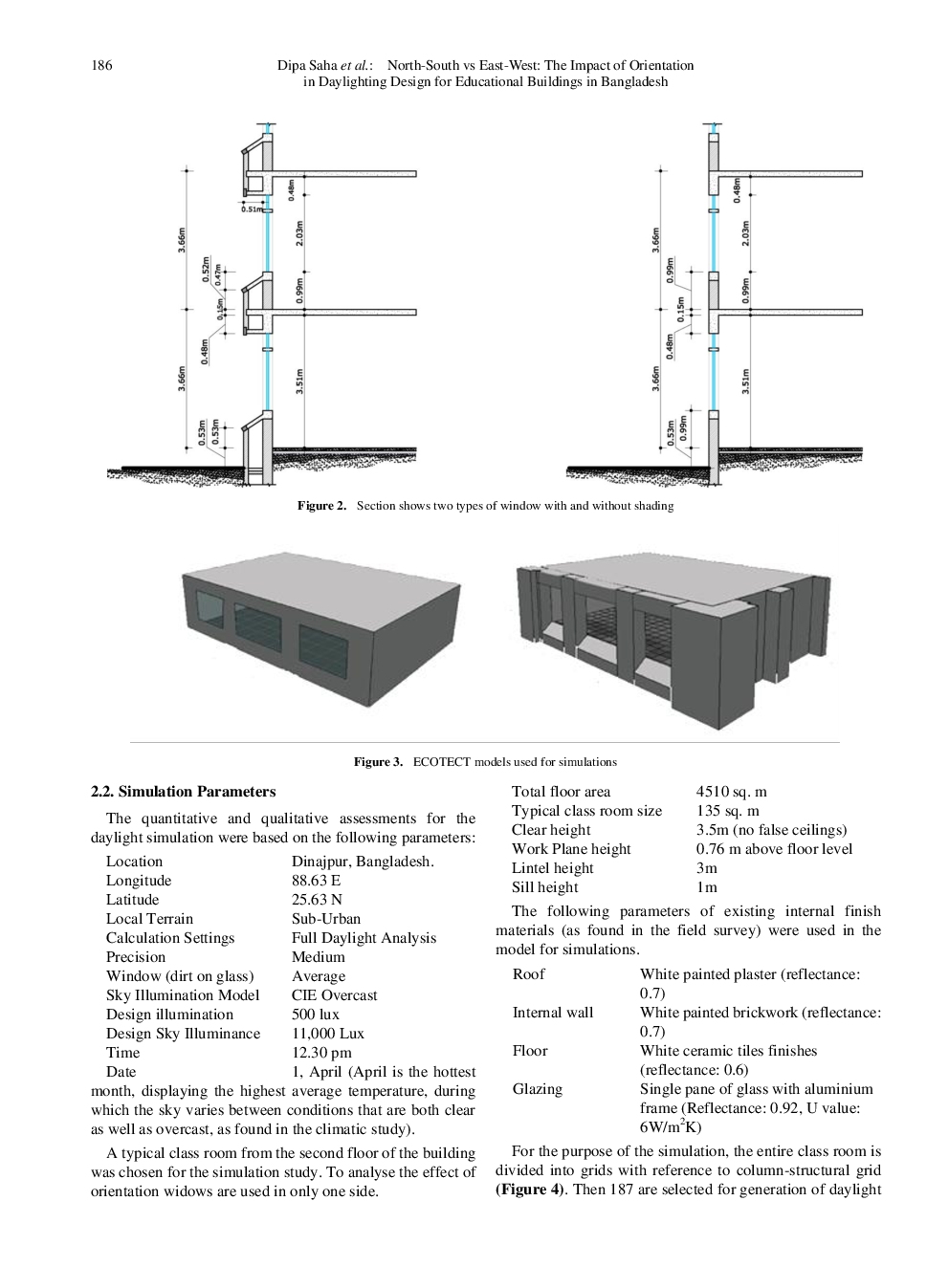 North-South vs East-West The Impact Of Orientation In Daylighting Design For Educational Buildings In Bangladesh - Page 4