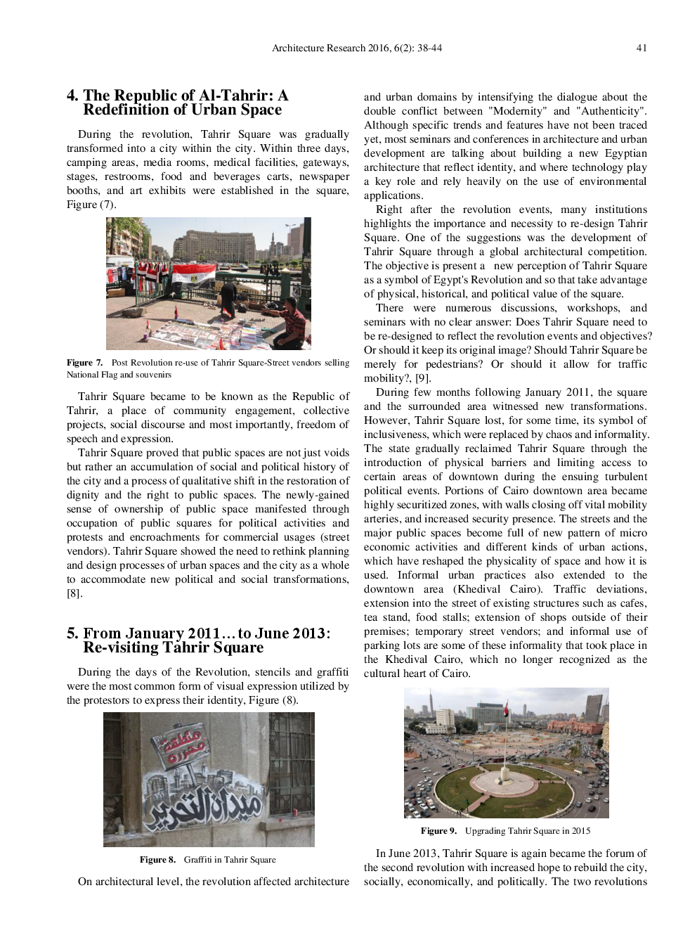 Political Role Of Urban Space Reflections On The Current And Future Scene In Cairo-Egypt - Page 5