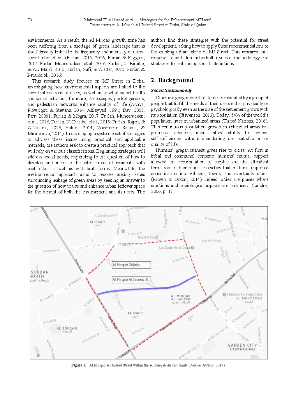 Strategies For The Enhancement Of Users' Interactions In Al Mirqab Al Jadeed Street In Doha, State Of Qatar - Page 3