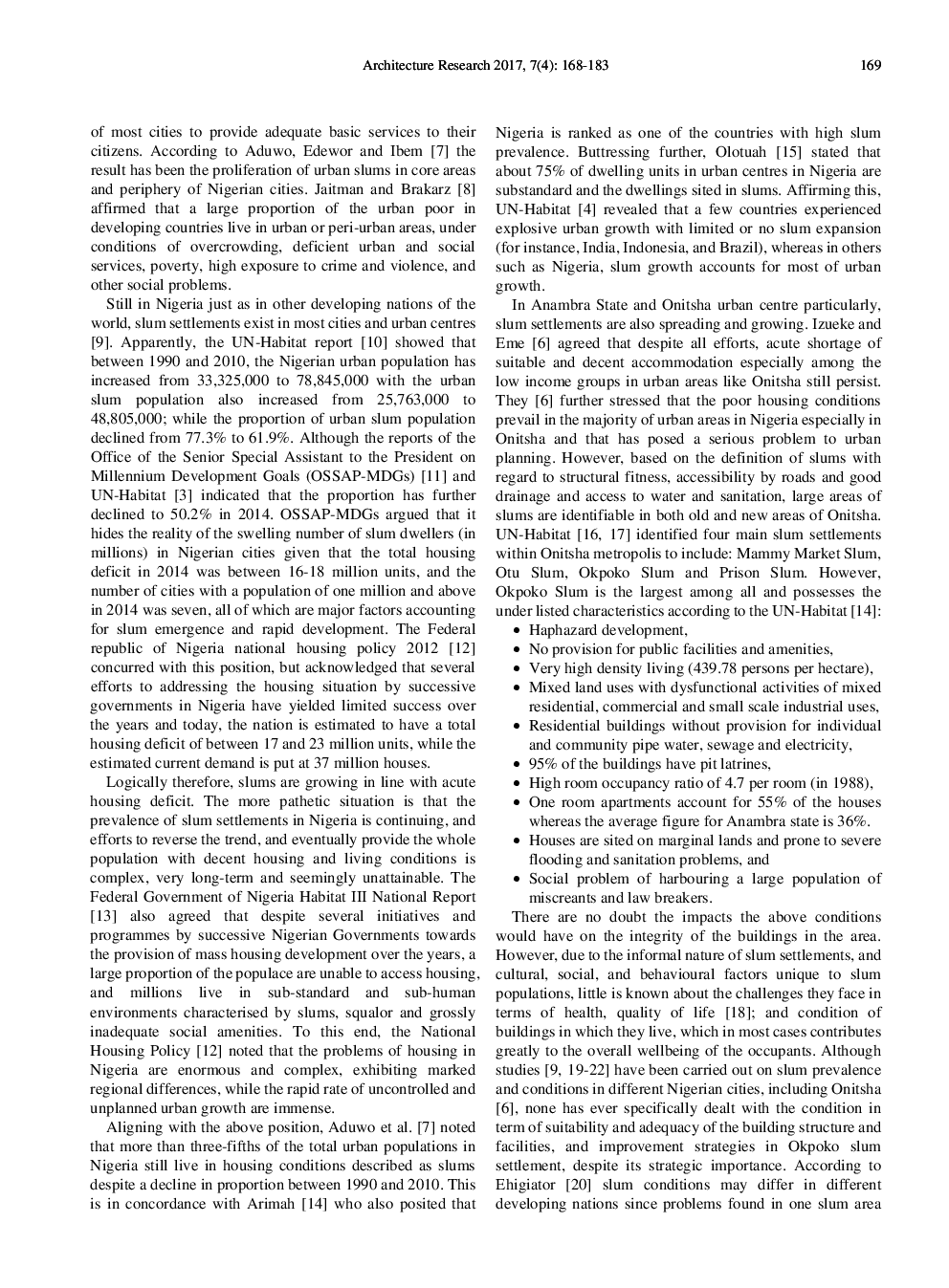 Survey Of Housing Conditions And Improvement Strategies In Okpoko Peri-Urban Settlement Of Anambra State Nigeria - Page 3