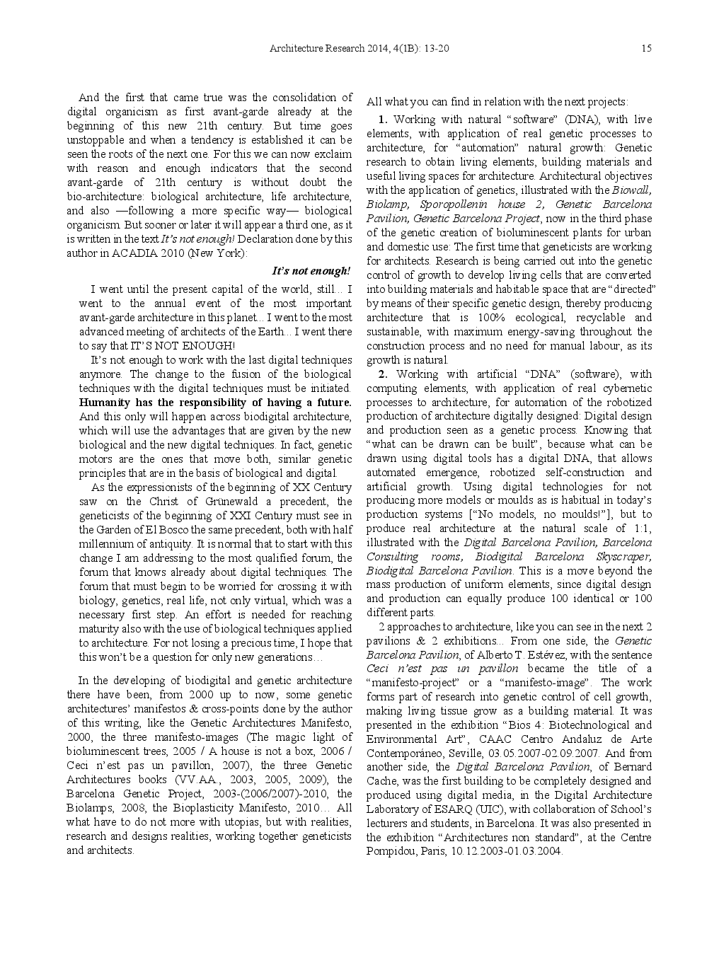 The Future Of Architecture Biodigital Architecture And Genetics - Page 4