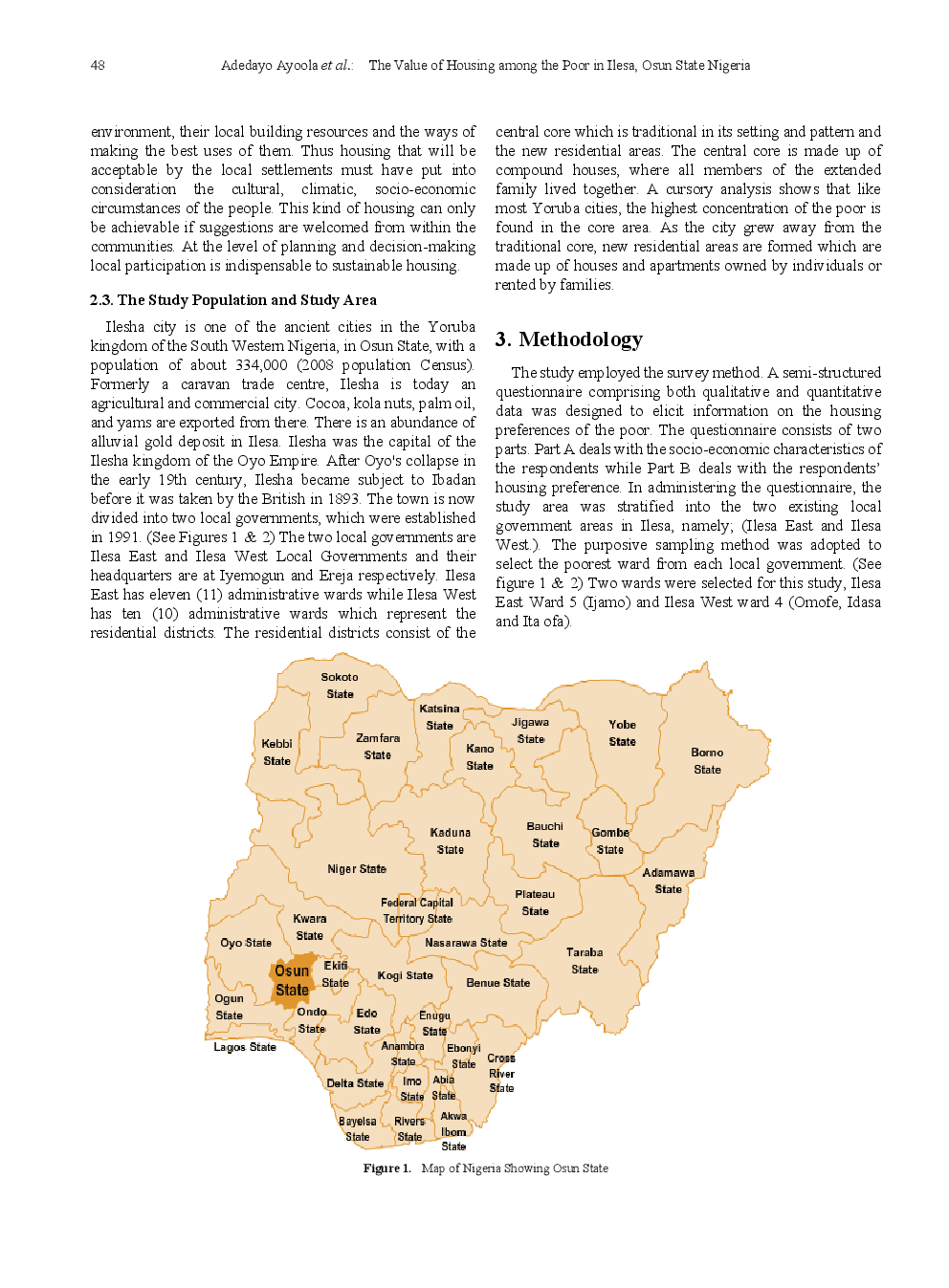 The Value Of Housing Among The Poor In Ilesa, Osun State Nigeria - Page 5