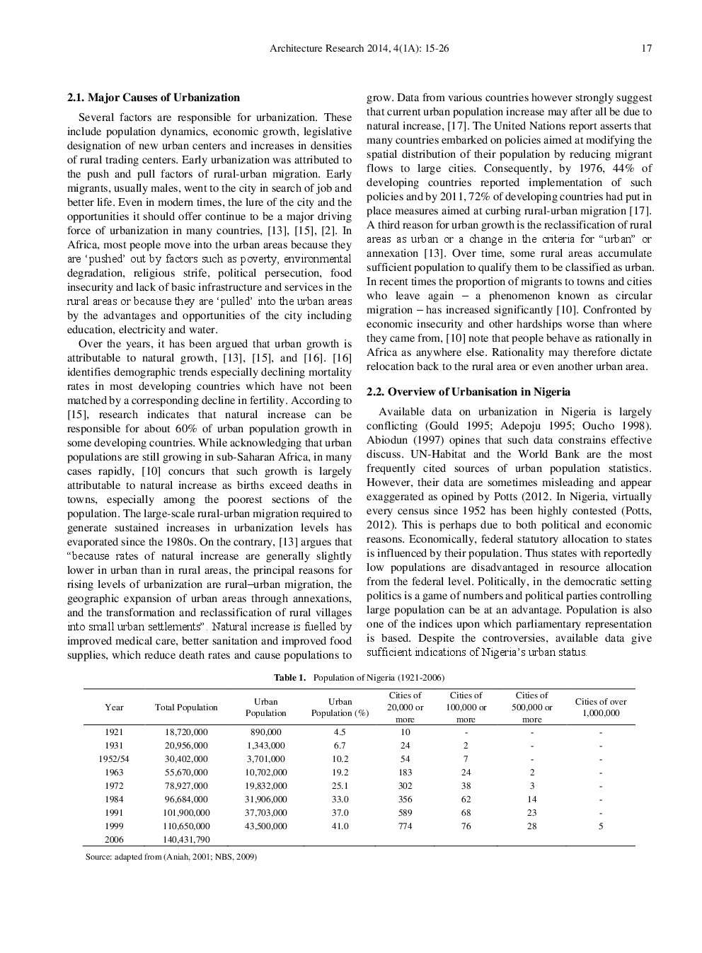 Trends In Urbanisation Implication For Planning And Low-Income Housing Delivery In Lagos, Nigeria - Page 4