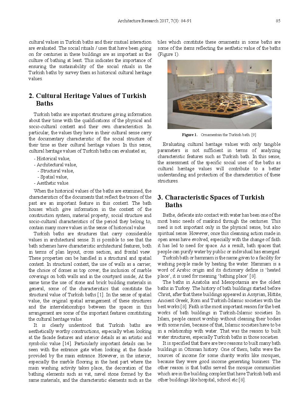 Turkish Baths As Cultural Heritage In The Context Of Tangible And Intangible - Page 3