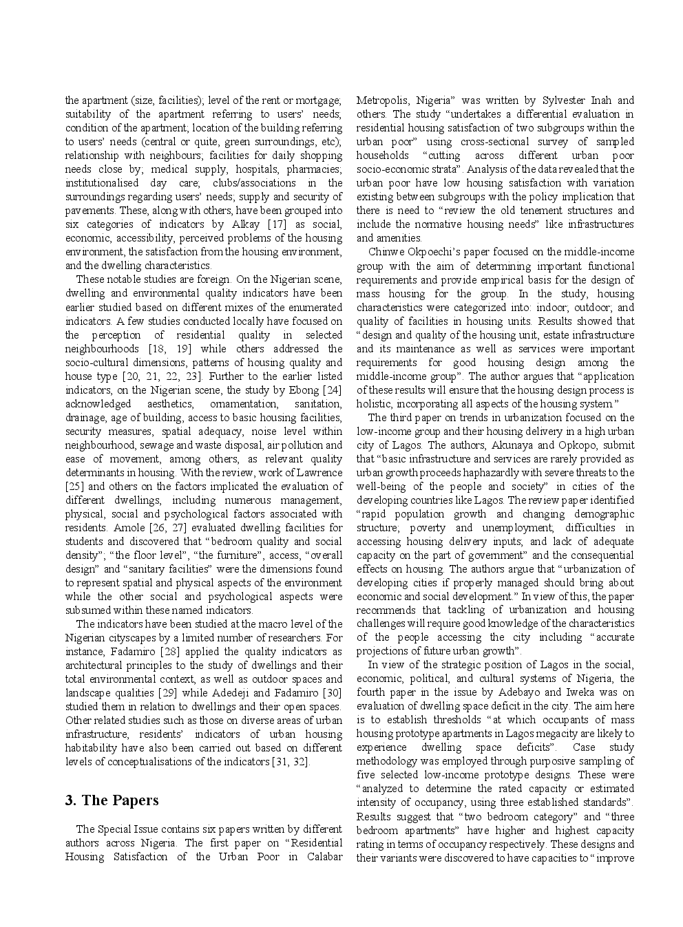 Urban Dwelling And Environmental Quality Indicators An Editorial - Page 3