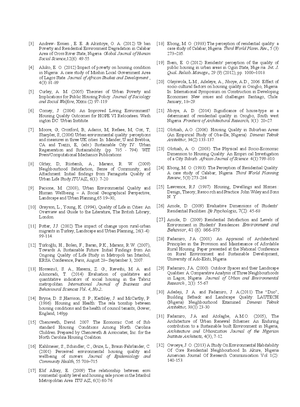 Urban Dwelling And Environmental Quality Indicators An Editorial - Page 5