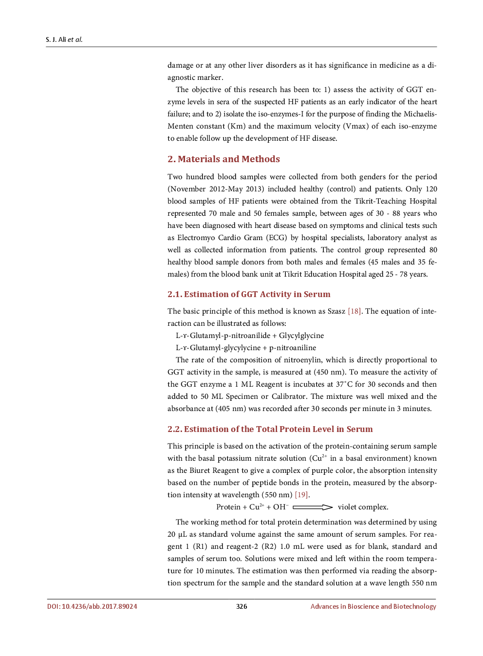 Activity Of The Enzyme Gamma-Glutamyl Transferase (GGT) As A Prognostic Tool For Heart Failures - Page 4