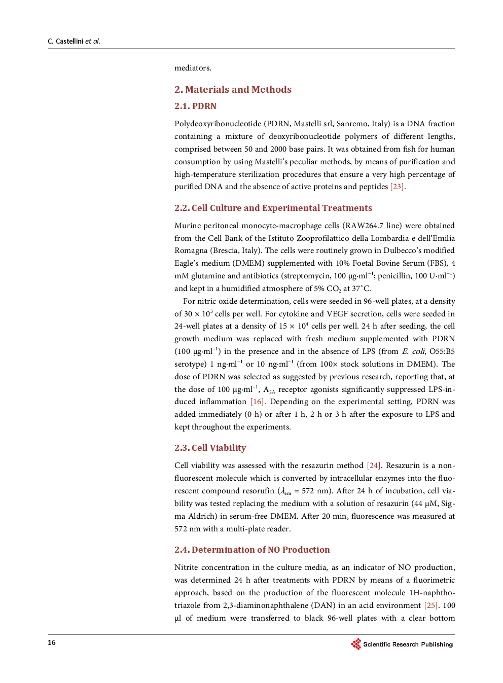 Anti Inflammatory Property Of PDRN—An In Vitro Study On Cultured Macrophages - Page 5