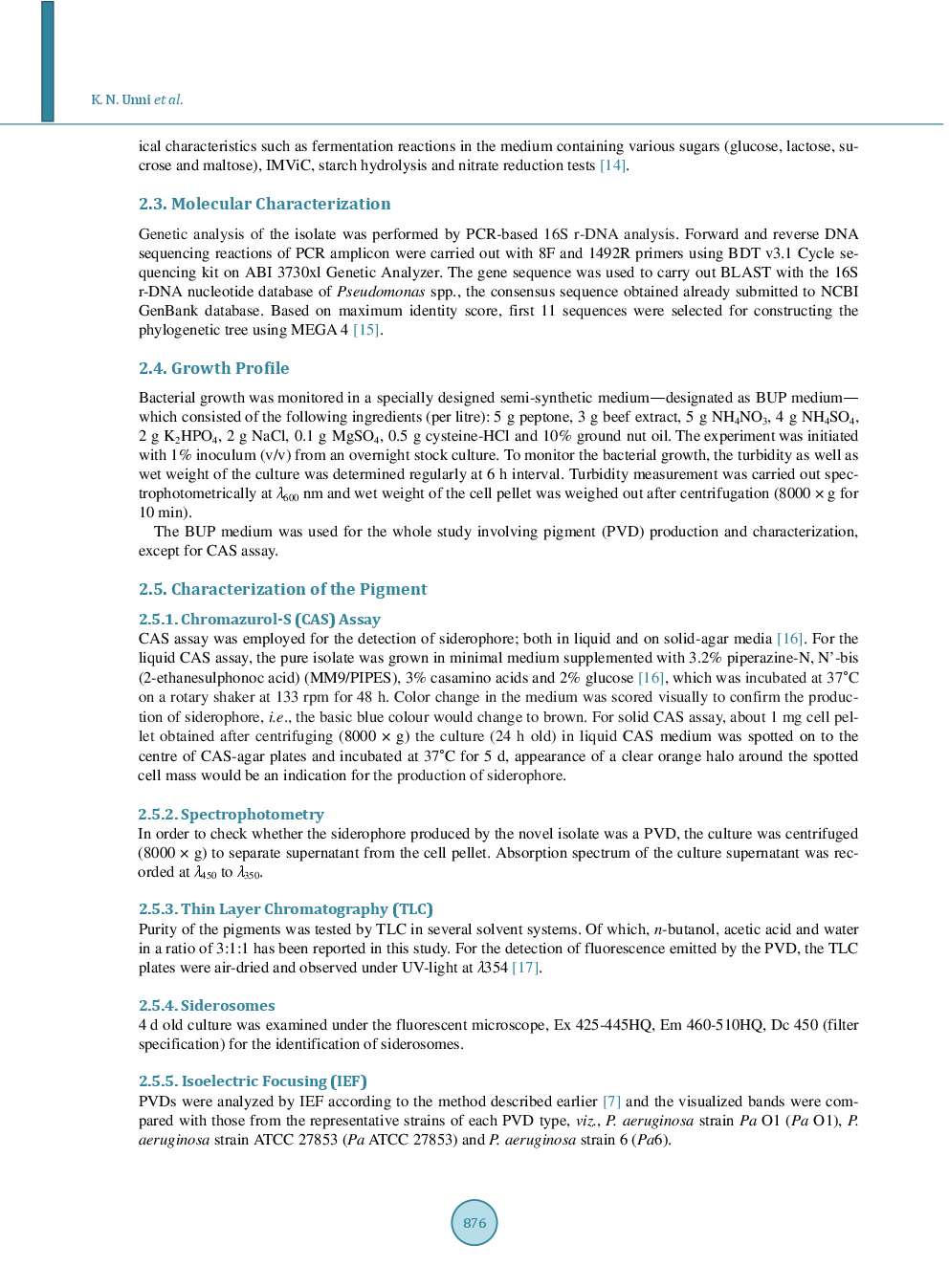 Pseudomonas Aeruginosa BUP2—A Novel Strain Isolated From Malabari Goat Produces Type 2 Pyoverdine - Page 4