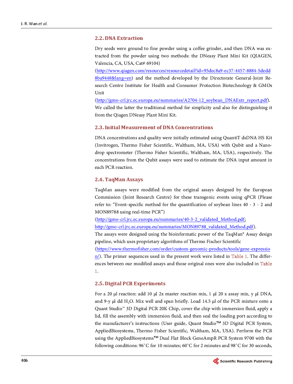 Application Of Digital PCR In the Analysis Of Transgenic Soybean Plants - Page 5