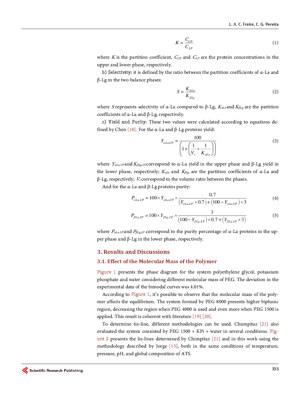 Aqueous Two-Phase Systems Applied To Partition Proteins From Goat Milk Whey In-Nature - Page 5