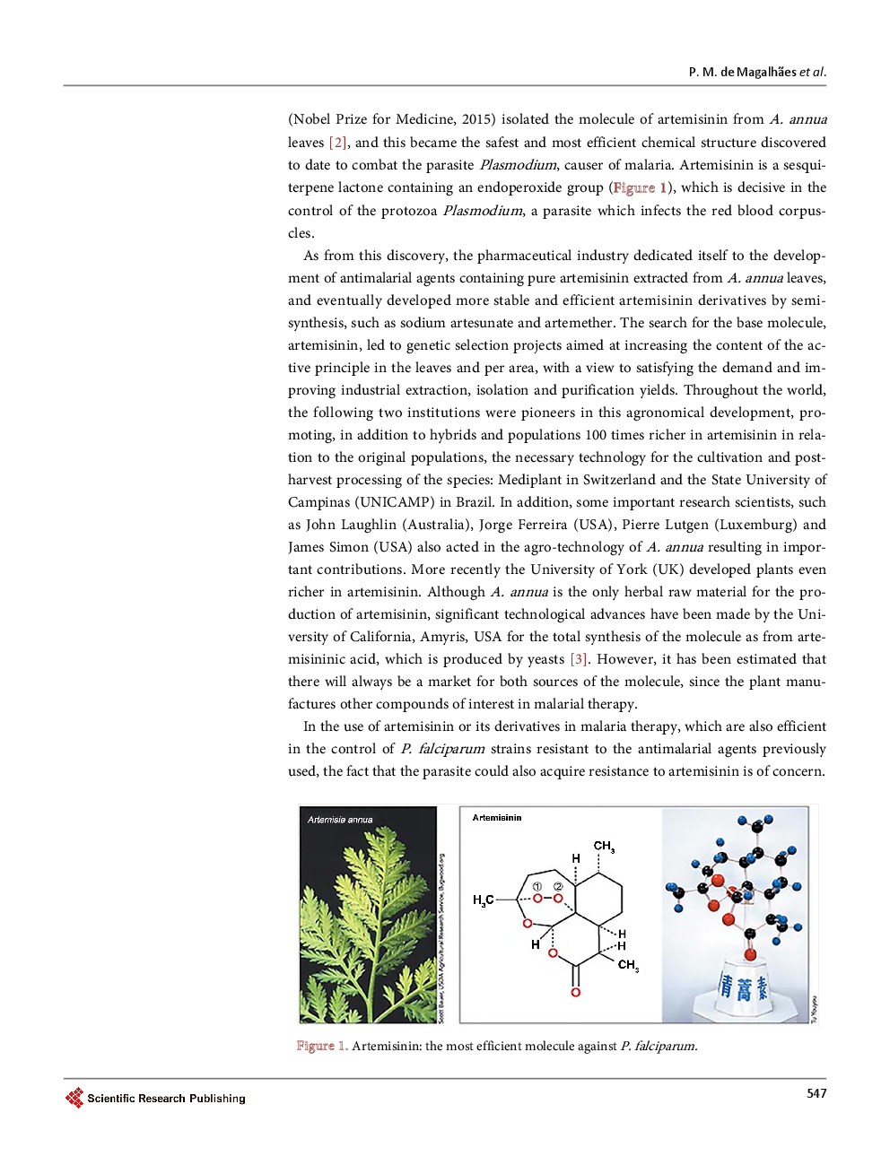 Artemisia Annua: A New Version Of A Traditional Tea Under Randomized, Controlled Clinical Trial For The Treatment Of Malaria - Page 4