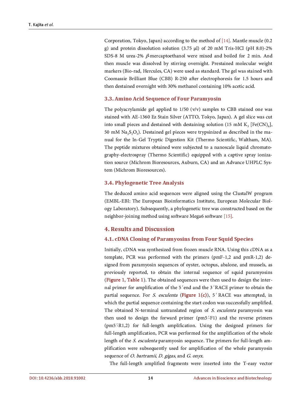 CDNA Cloning Of Paramyosin From Several Kinds Of Squid Mantle Muscle - Page 5