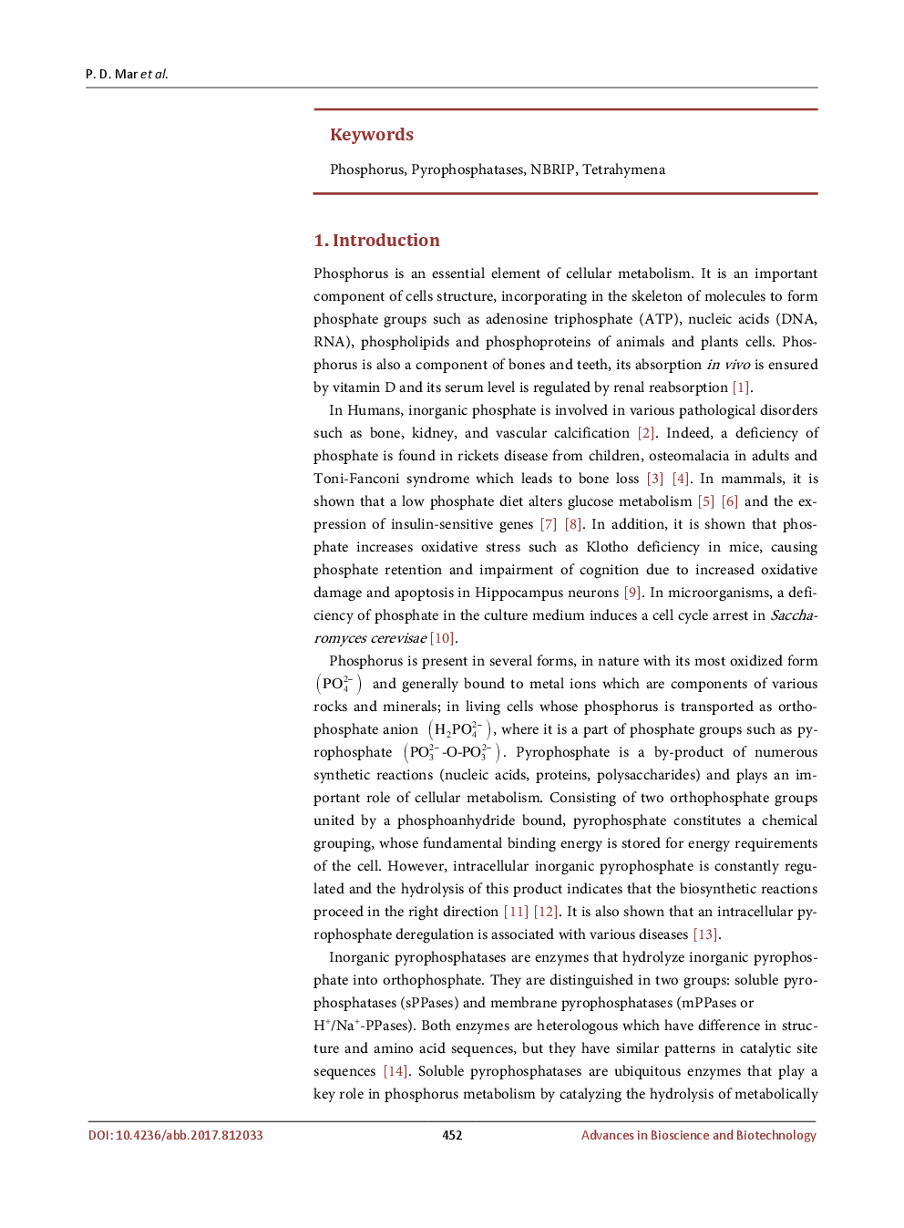 Cell Stress By Phosphate Of Two Protozoa Tetrahymena Thermophila And Tetrahymena Pyriformis - Page 3