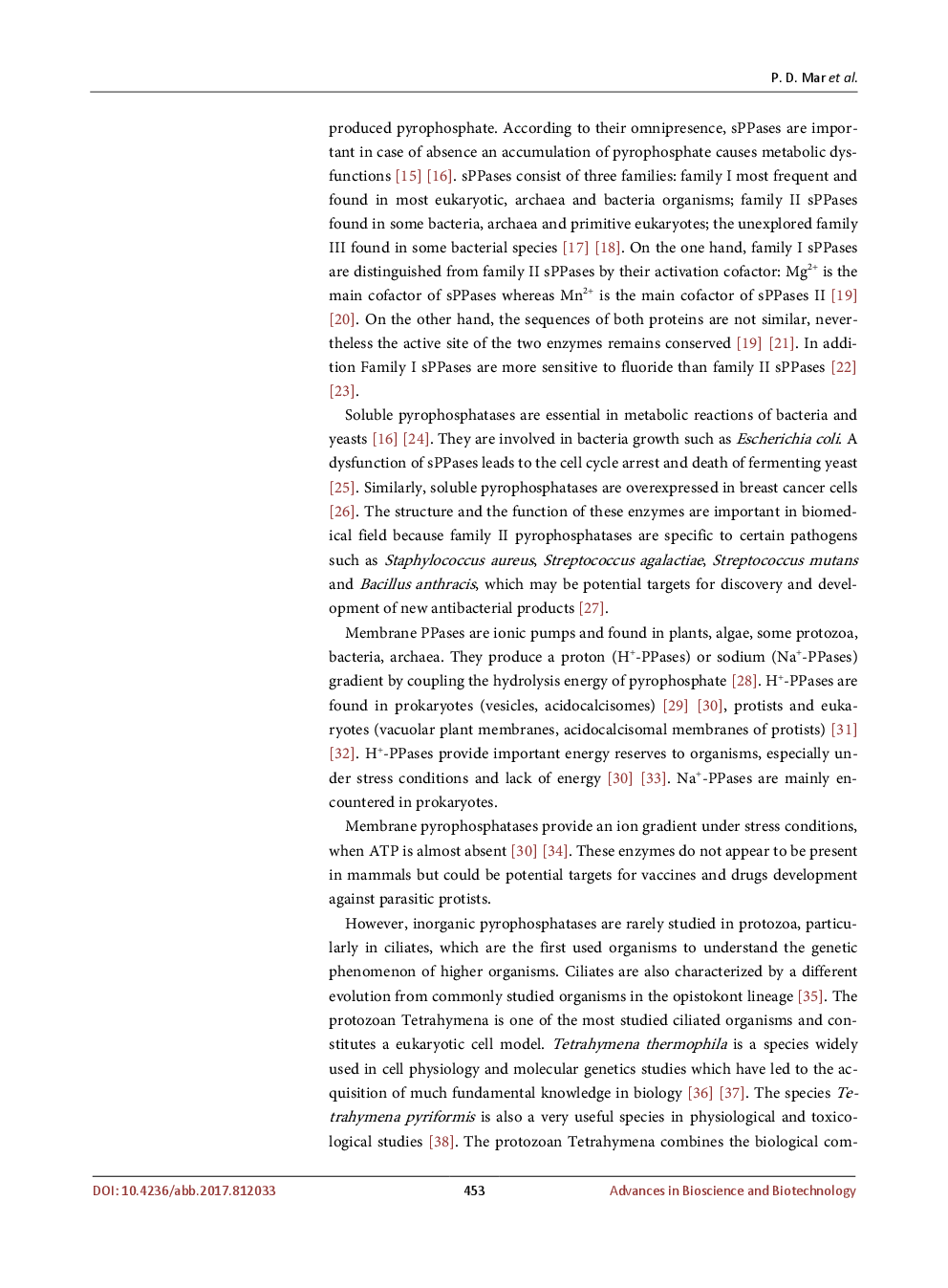 Cell Stress By Phosphate Of Two Protozoa Tetrahymena Thermophila And Tetrahymena Pyriformis - Page 4
