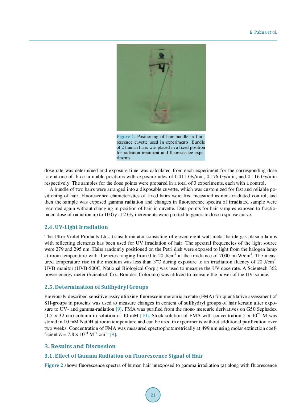 Changes In Human Hair Induced By Uvand Gamma Irradiation - Page 4