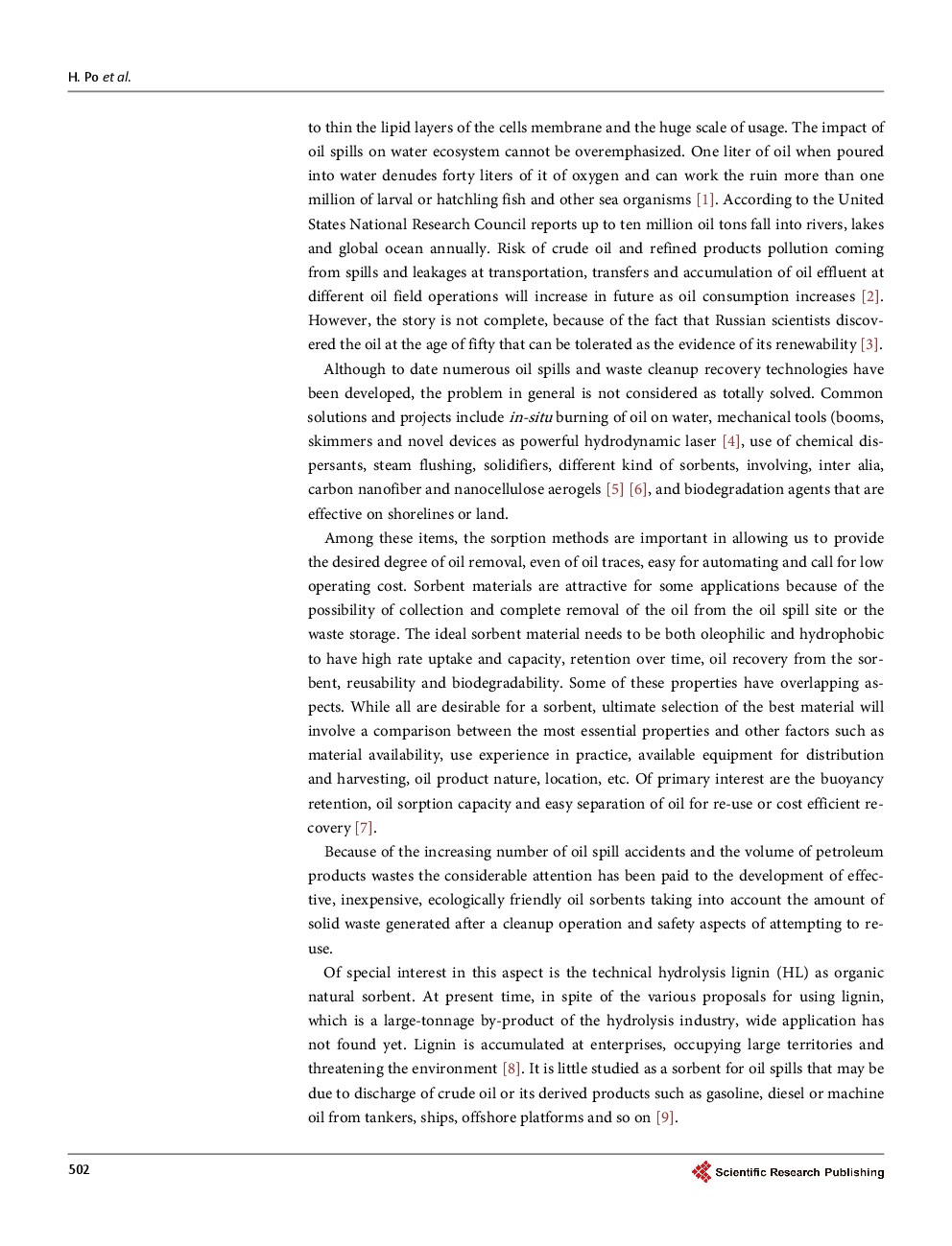 Hydrolysis Lignin As A Sorbent And Basis For Solid Composite Biofuel - Page 3