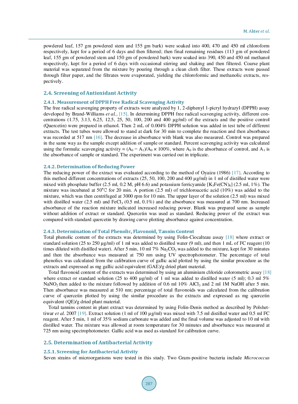 Investigation Of Antibacterial, Cytotoxic And Antioxidant Properties Of The Mangrove Plant Xylocarpus Mekongensis - Page 4