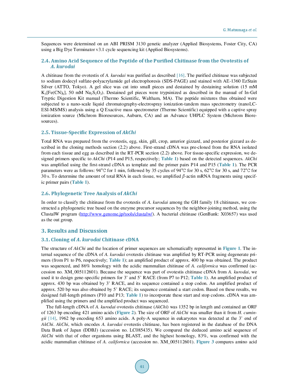 Molecular Cloning Of A Chitinase Gene From The Ovotestis Of Kuroda’s Sea Hare Aplysia Kurodai - Page 5