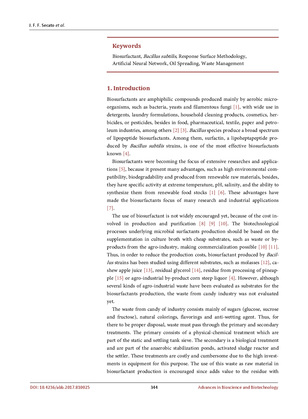 Optimization Techniques And Development Of Neural Models Applied In Biosurfactant Production By Bacillus Subtilis Using Alternative Substrates - Page 3