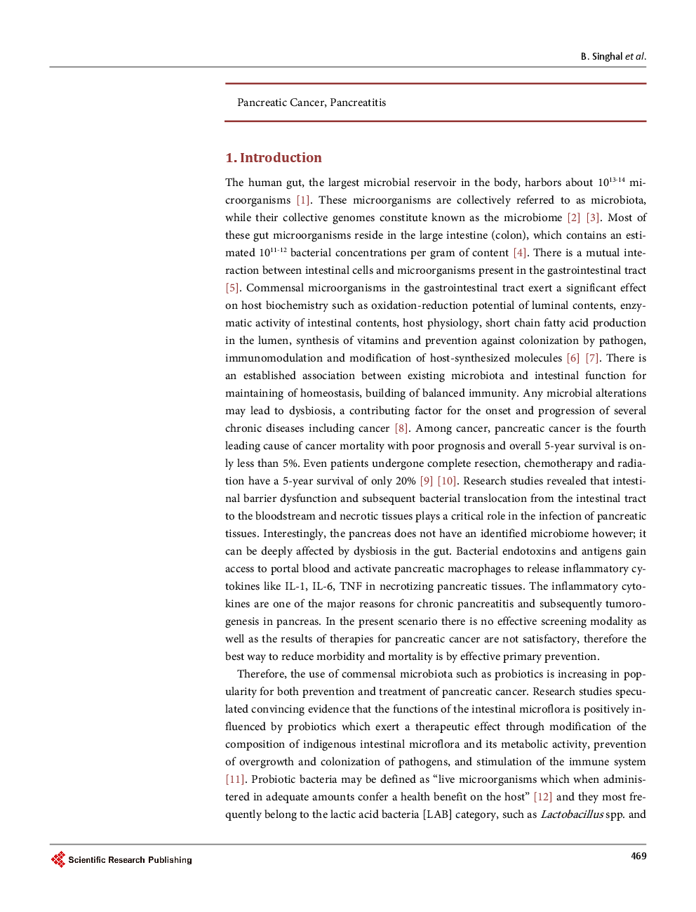 Role Of Probiotics In Pancreatic Cancer Prevention: The Prospects And Challenges - Page 3