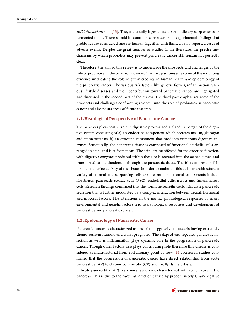 Role Of Probiotics In Pancreatic Cancer Prevention: The Prospects And Challenges - Page 4