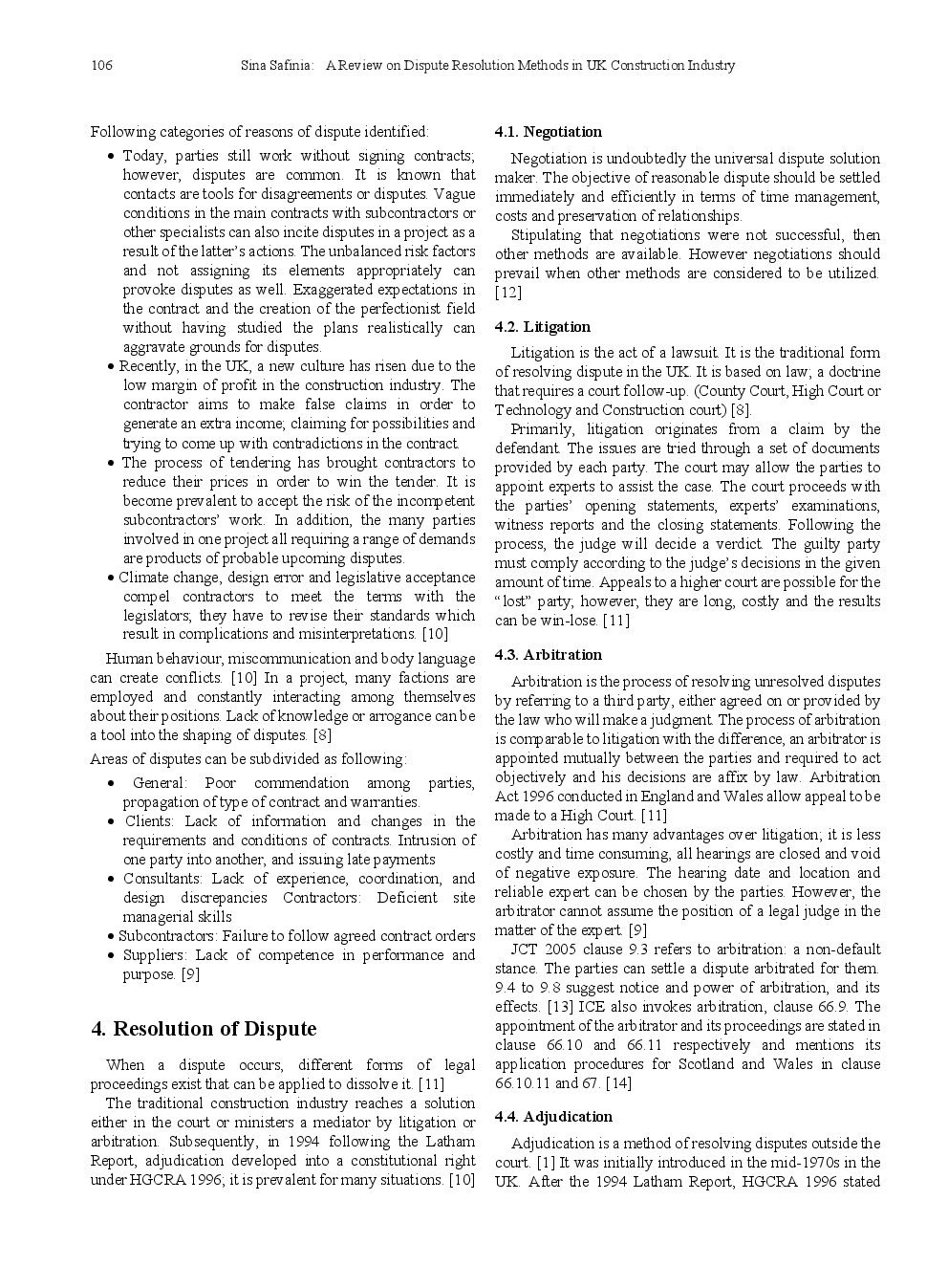 A Review On Dispute Resolution Methods In UK Construction Industry - Page 3