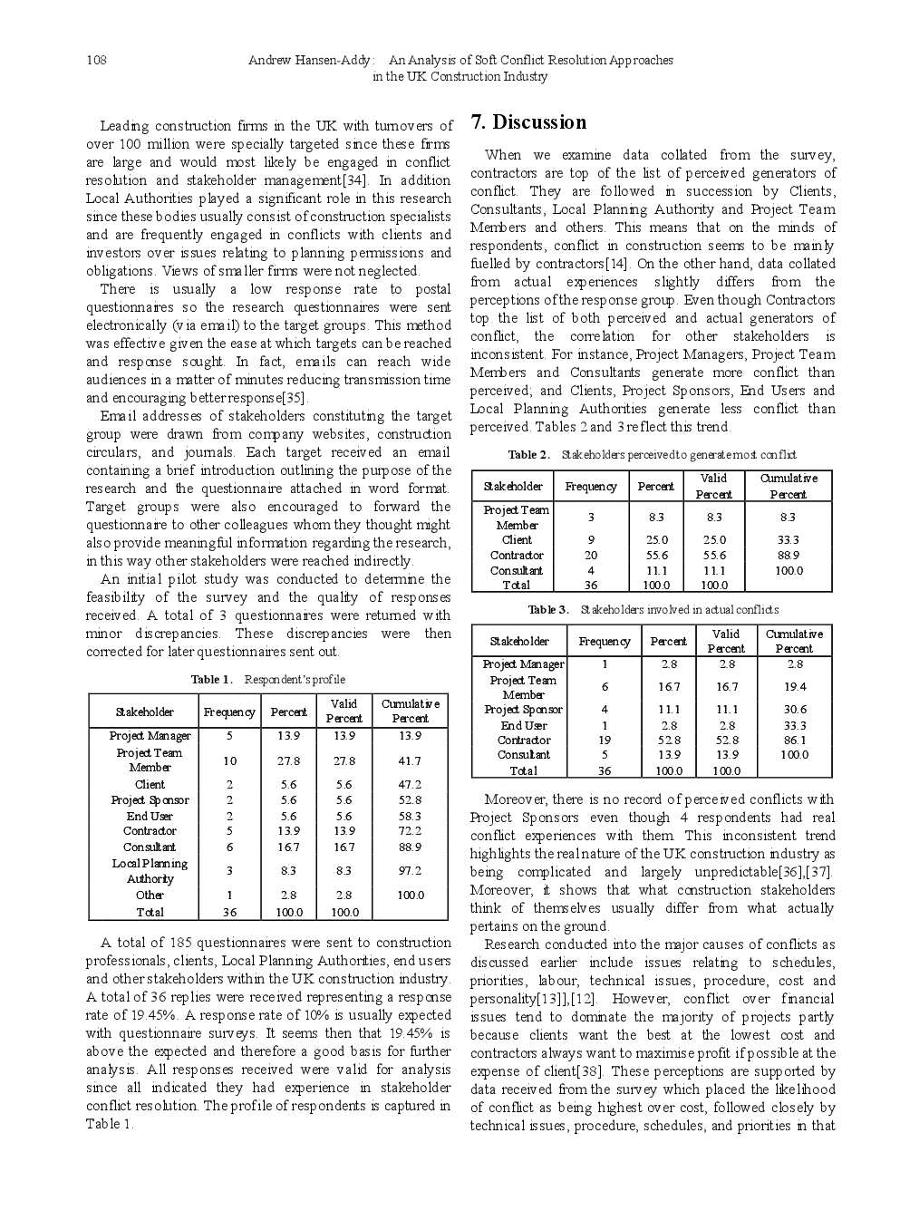 An Analysis Of Soft Conflict Resolution Approaches In The UK Construction Industry - Page 4