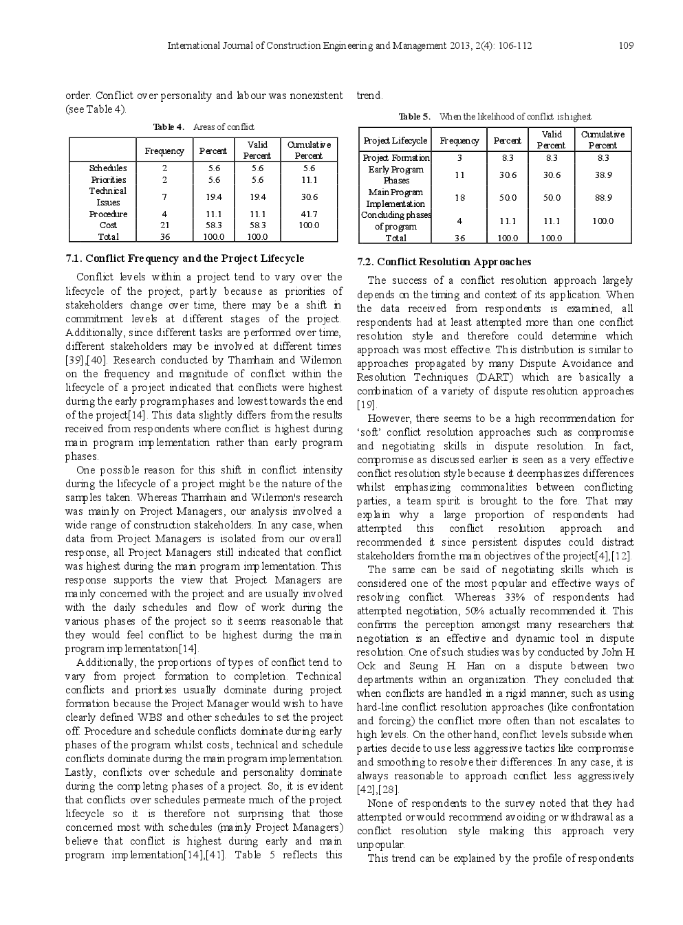 An Analysis Of Soft Conflict Resolution Approaches In The UK Construction Industry - Page 5