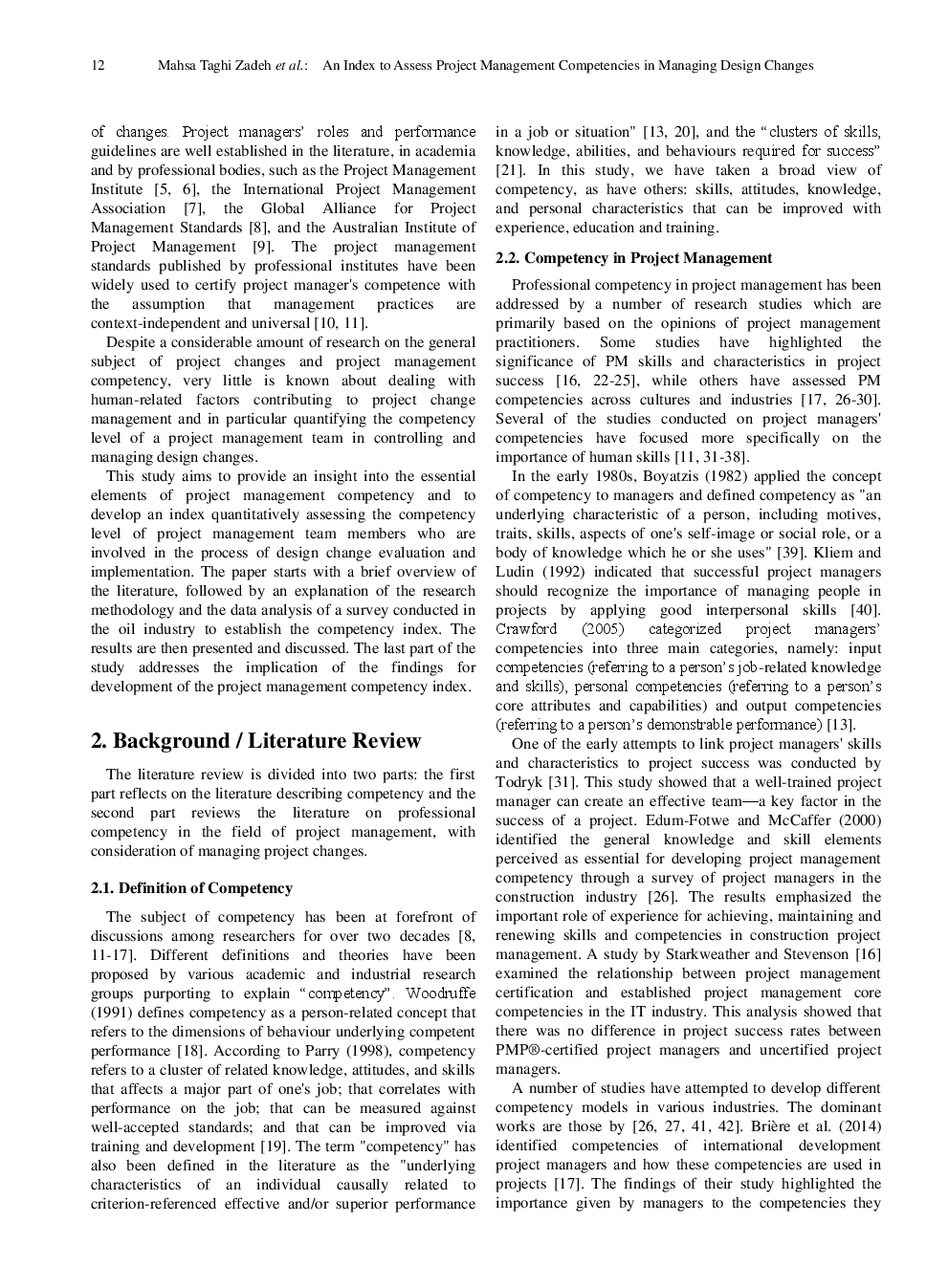 An Index To Assess Project Management Competencies In Managing Design Changes - Page 3