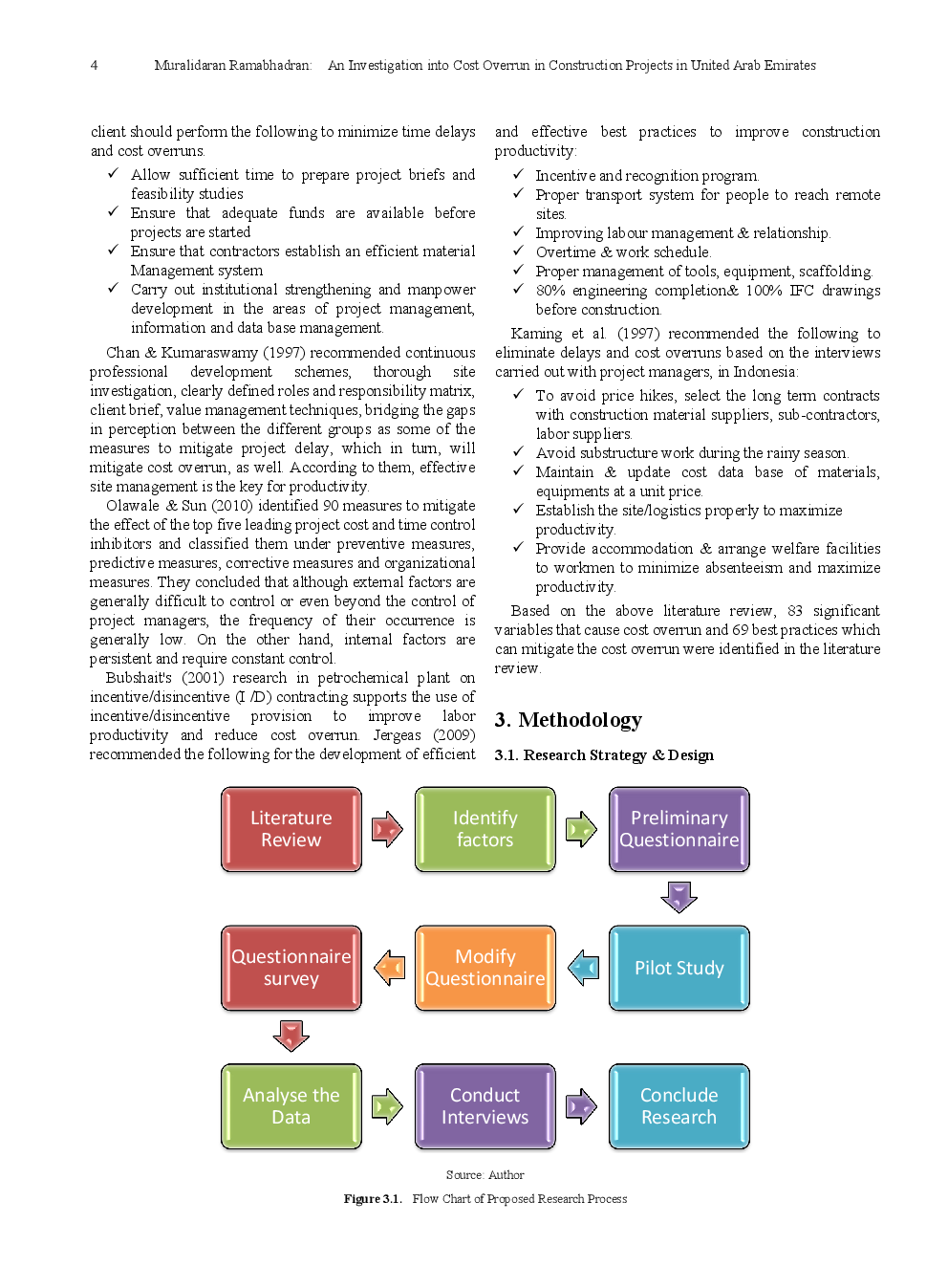 An Investigation Into Cost Overrun In Construction Projects In United Arab Emirates - Page 5