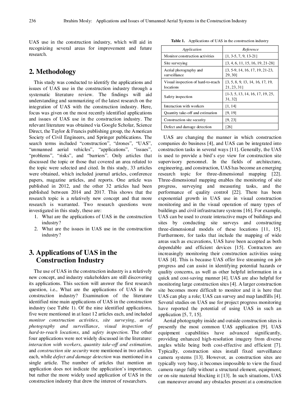Applications And Issues Of Unmanned Aerial Systems In The Construction Industry - Page 3