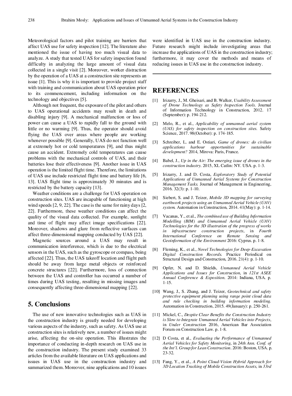 Applications And Issues Of Unmanned Aerial Systems In The Construction Industry - Page 5