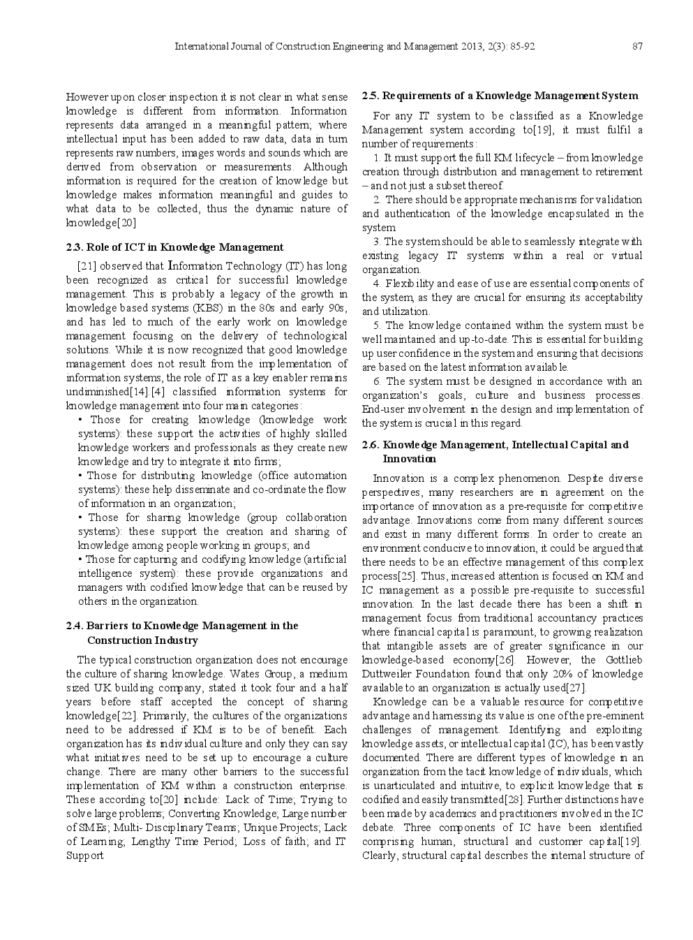 Assessment Of Knowledge Management Practices Among Construction Professionals In Nigeria - Page 4