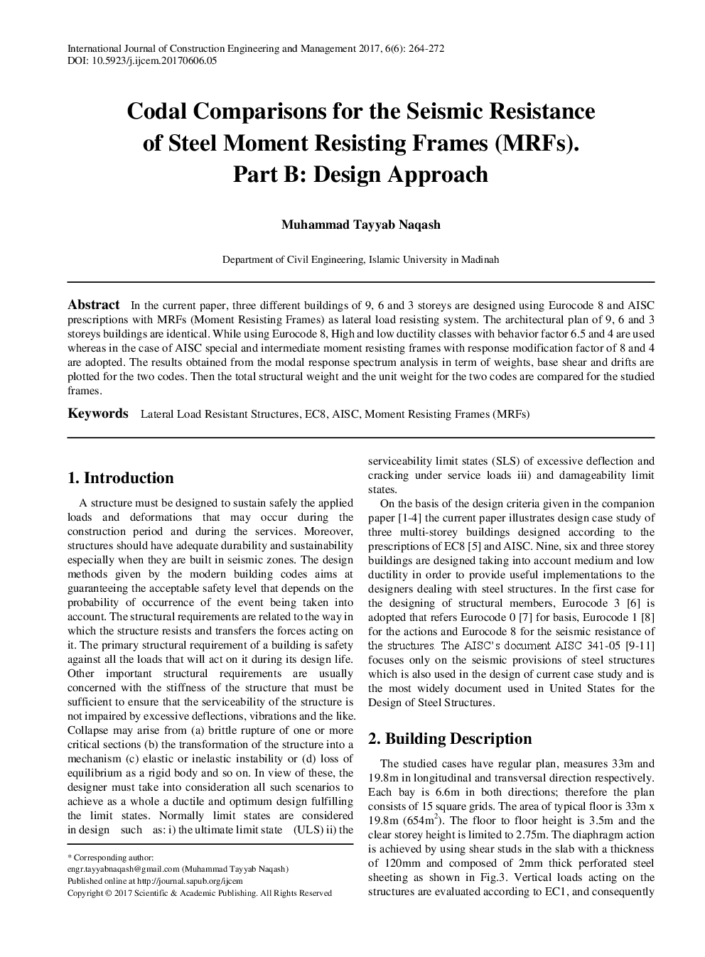 Codal Comparisons For The Seismic Resistance Of Steel Moment Resisting Frames (MRFs) Part B Design Approach - Page 2