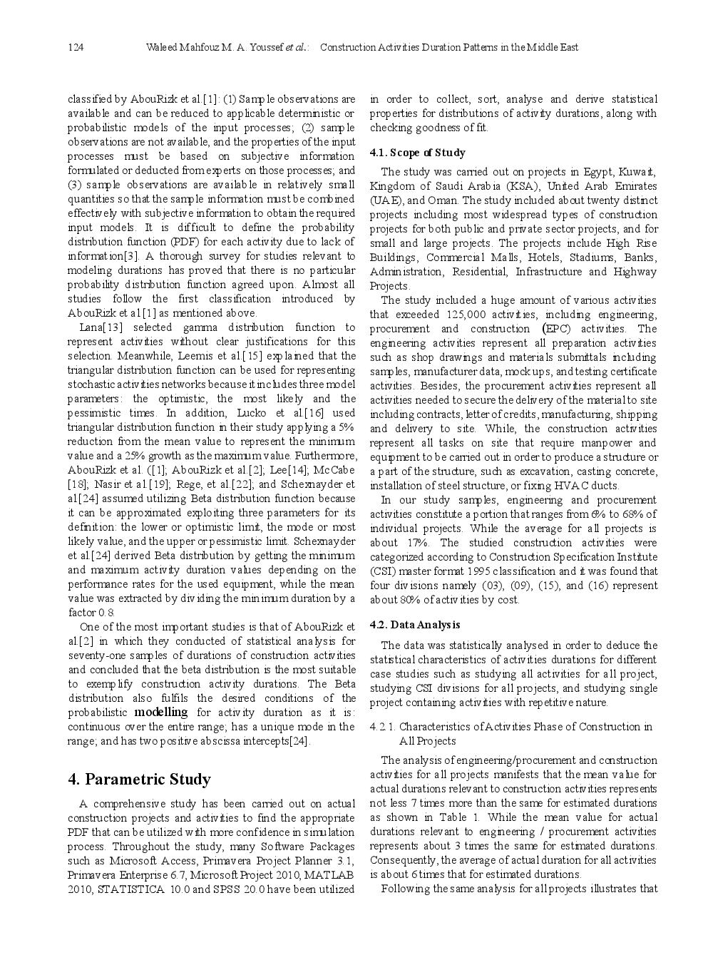 Construction Activities Duration Patterns In The Middle East - Page 4