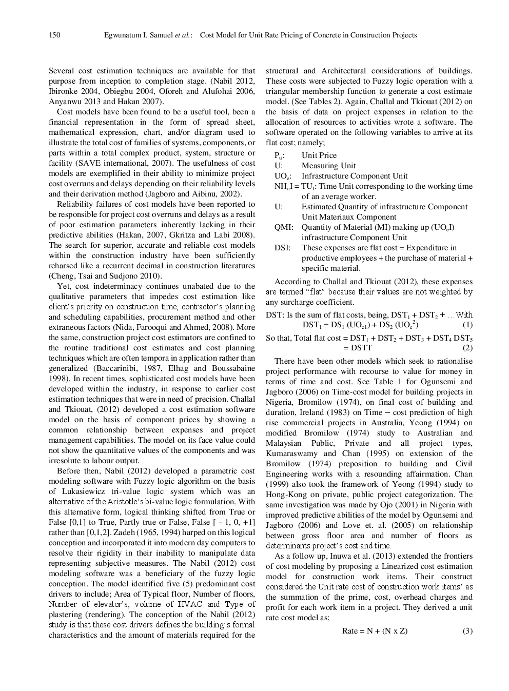 Cost Model For Unit Rate Pricing Of Concrete In Construction Projects - Page 3