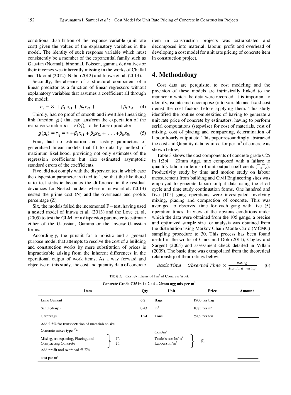 Cost Model For Unit Rate Pricing Of Concrete In Construction Projects - Page 5