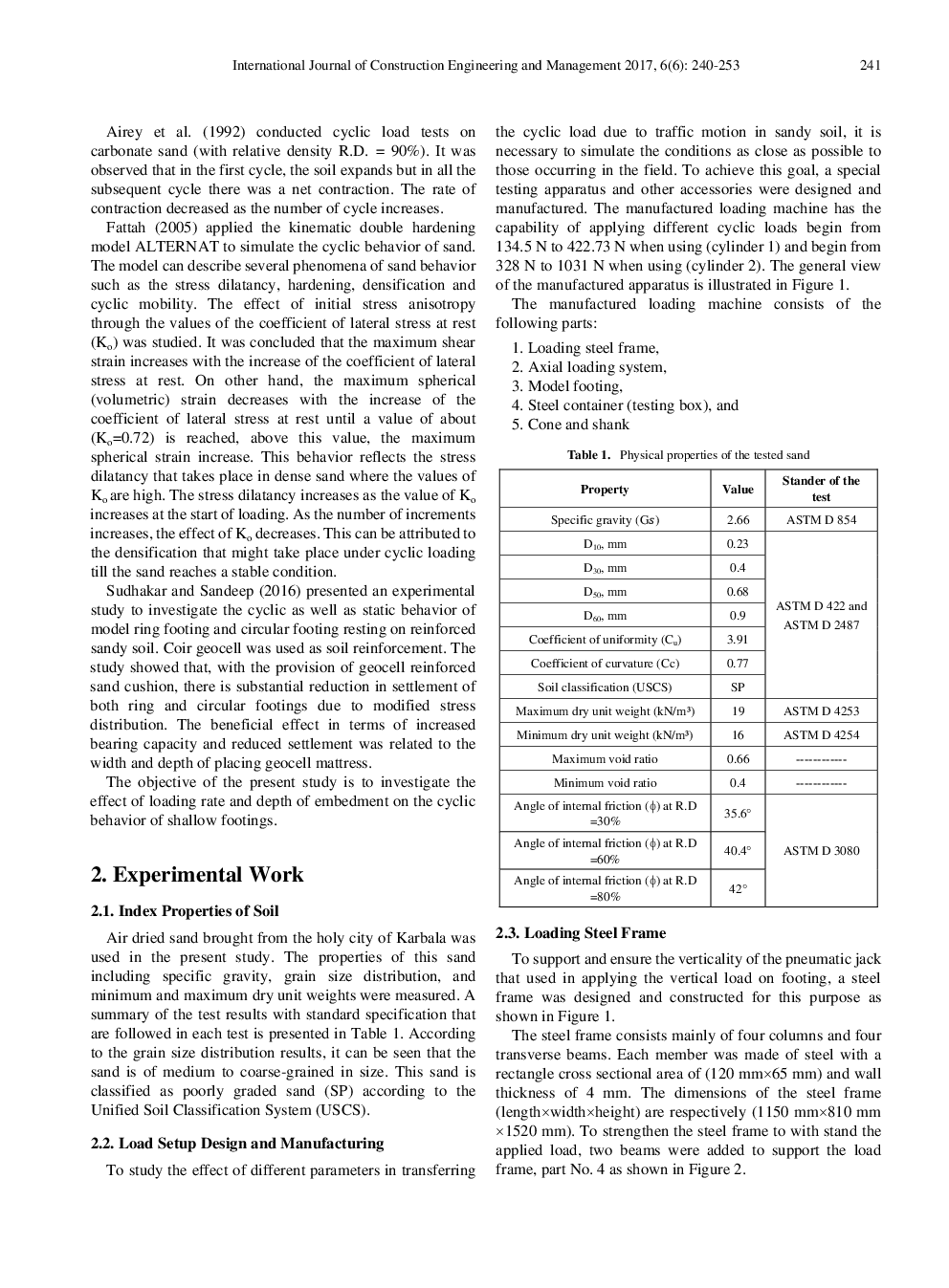 Cyclic Behavior Of Footings On Dry Sand Under Different Rates Of Loading - Page 3