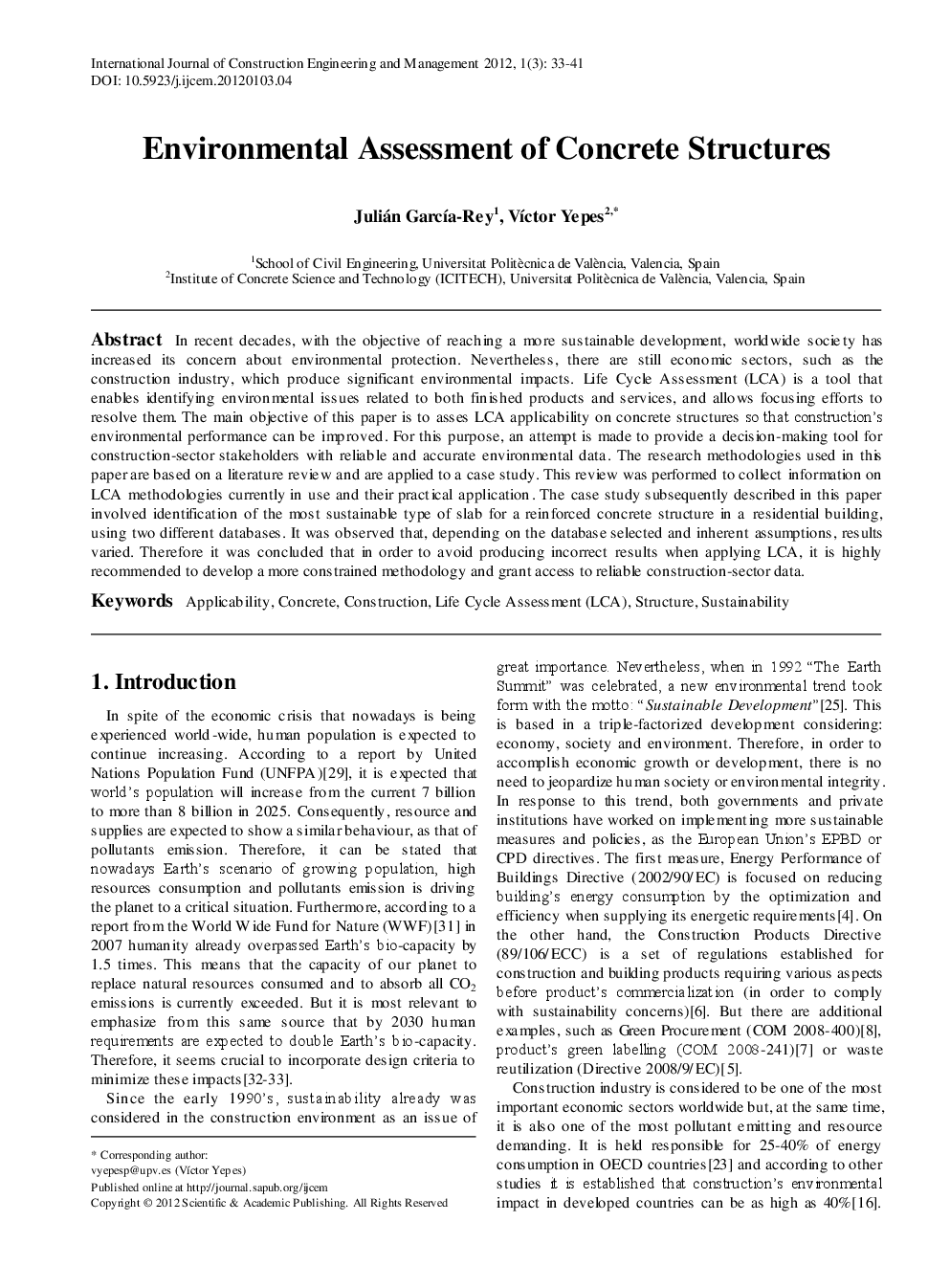 Environmental Assessment Of Concrete Structures - Page 2