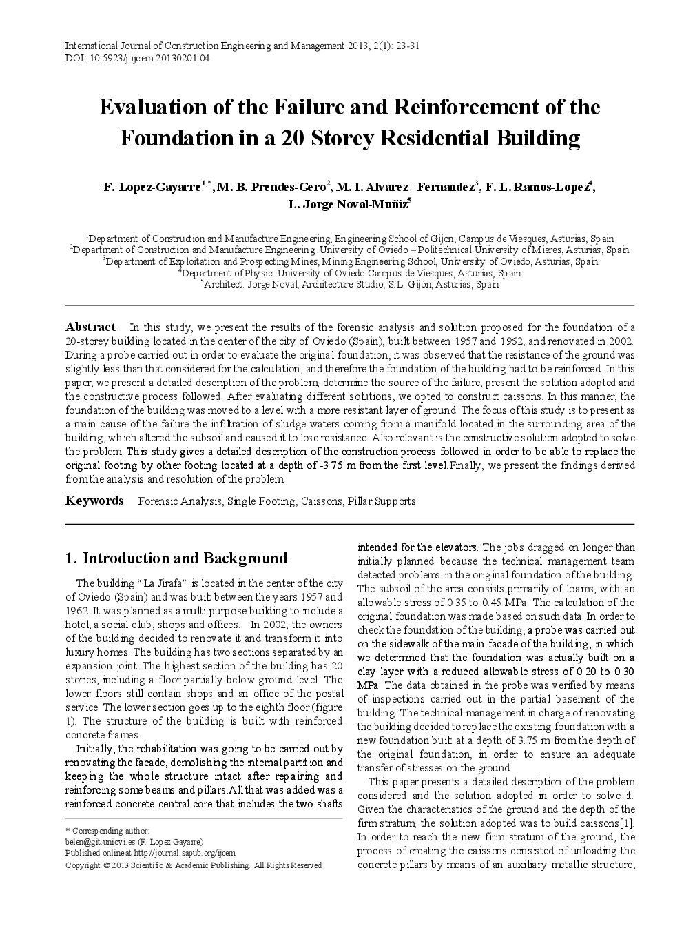 Evaluation Of The Failure And Reinforcement Of The Foundation In A 20 Storey Residential Building - Page 2