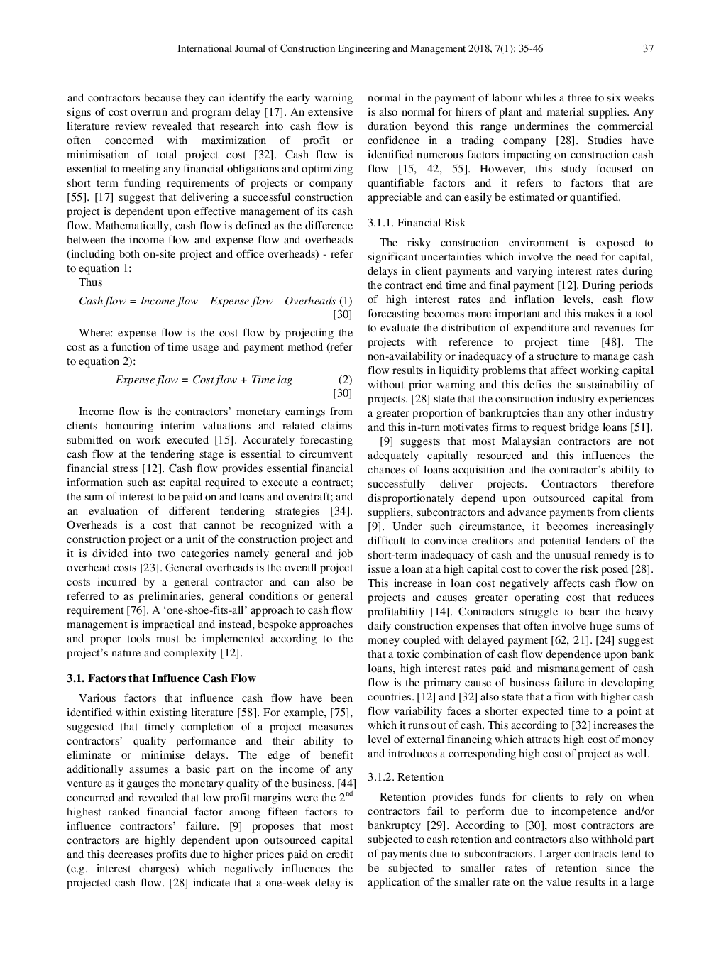 Exploring The Significant Cash Flow Factors Influencing Building Projects Profitability In Ghana - Page 4
