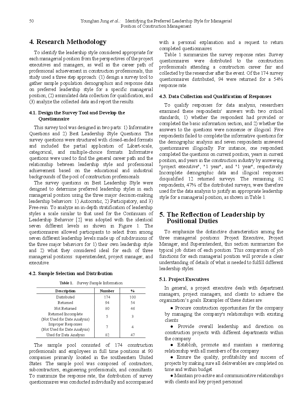 Identifying The Preferred Leadership Style For Managerial Position Of Construction Management - Page 5