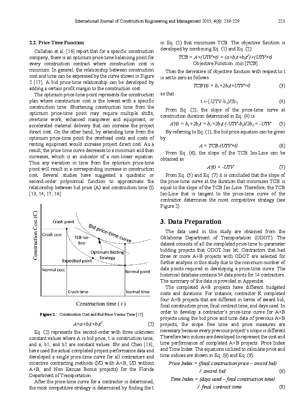 Impacts Of Unit Time Values On Bidders Competitiveness In A+B Highway Contracts - Page 4