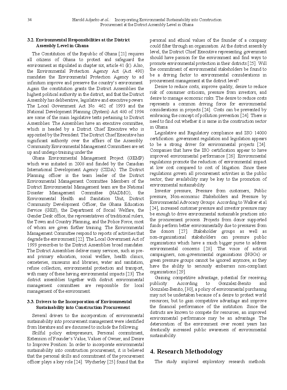 Incorporating Environmental Sustainability Into Construction Procurement At The District Assembly Level In Ghana - Page 5
